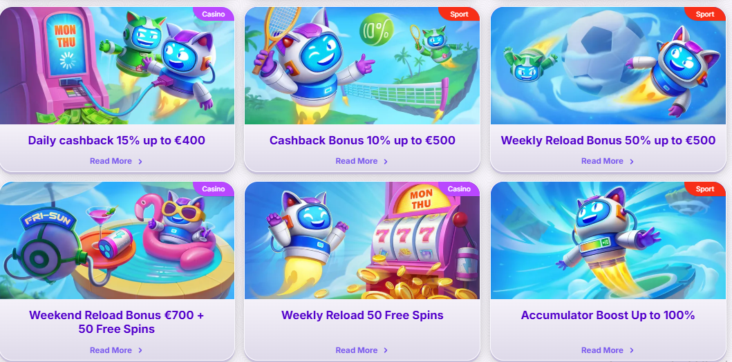 Robocat Casino Boni